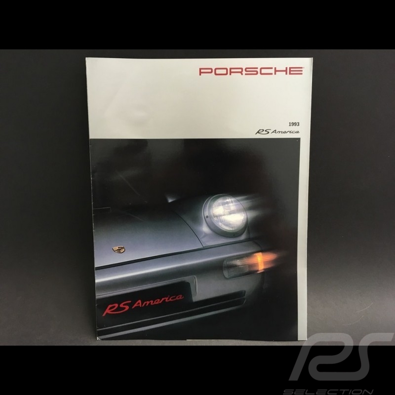 Porsche Broschüre 911 RS America type 964 in Englisch 1993