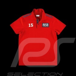 Polo Porsche Martini Racing Collection Porsche Design WAP922 - homme men Herren rouge rouge rot 