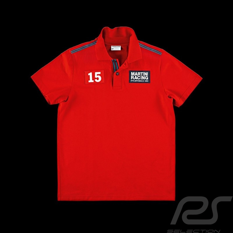 Polo Porsche Martini Racing Collection Porsche Design WAP922 - homme men Herren rouge rouge rot 