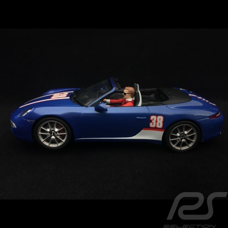 Slot car Porsche 911 Carrera S Cabriolet n° 38 blau 1/32 Carrera 20030789