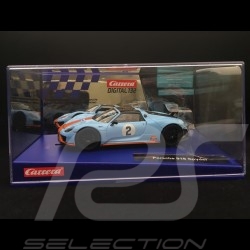 Slot car Porsche 918 Spyder  n° 2 Gulf racing 1/32 Carrera 20030788