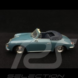 Porsche 356 B cabriolet 1960 Ätna blau 1/43 Minichamps 400064330
