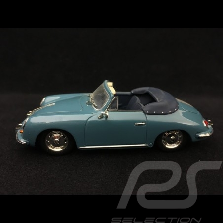 Porsche 356 B cabriolet 1960 Etna blue 1/43 Minichamps 400064330