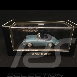Porsche 356 B cabriolet 1960 Ätna blau 1/43 Minichamps 400064330