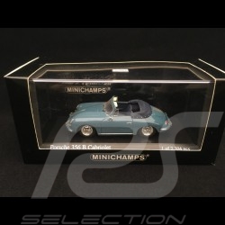 Porsche 356 B cabriolet 1960 Etna blue 1/43 Minichamps 400064330