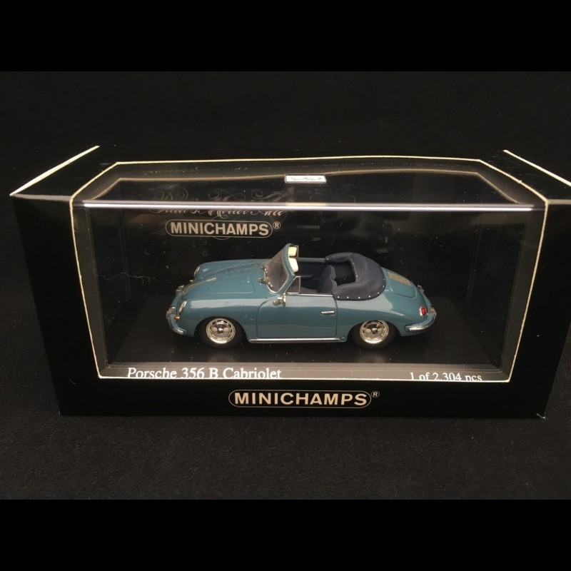 Porsche 356 B cabriolet 1960 Etna blue 1/43 Minichamps 400064330