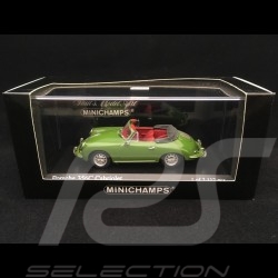 Porsche 356 C cabriolet 1965 Weidengrün 1/43 Minichamps 430062337