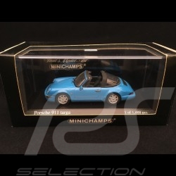 Porsche 911 type 964 Targa 1991 1/43 Minichamps 400061364 bleu Riviera Riviera blue Rivierablau