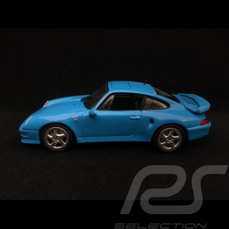 Porsche 911 type 993 Turbo S 1998 Riviera blue 1/43 Minichamps 436069270