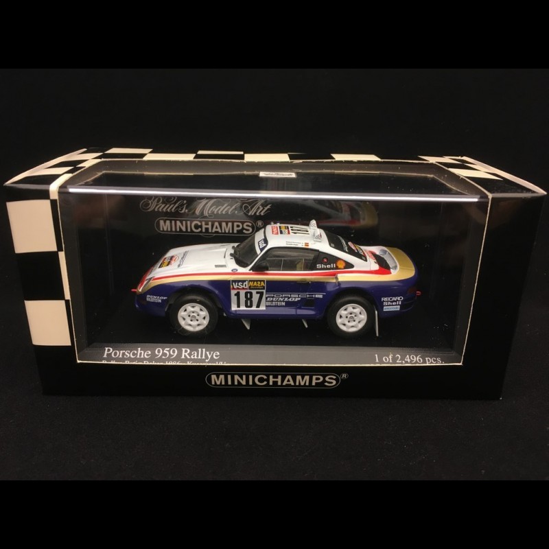 Porsche 959 Dakar 1986 n° 187 1/43 Minichamps 400866287