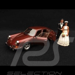 Porsche 911 Sedan 4 portes 1972 bordeaux 1/43 Matrix MX41607025 mariage wedding Hochzeit