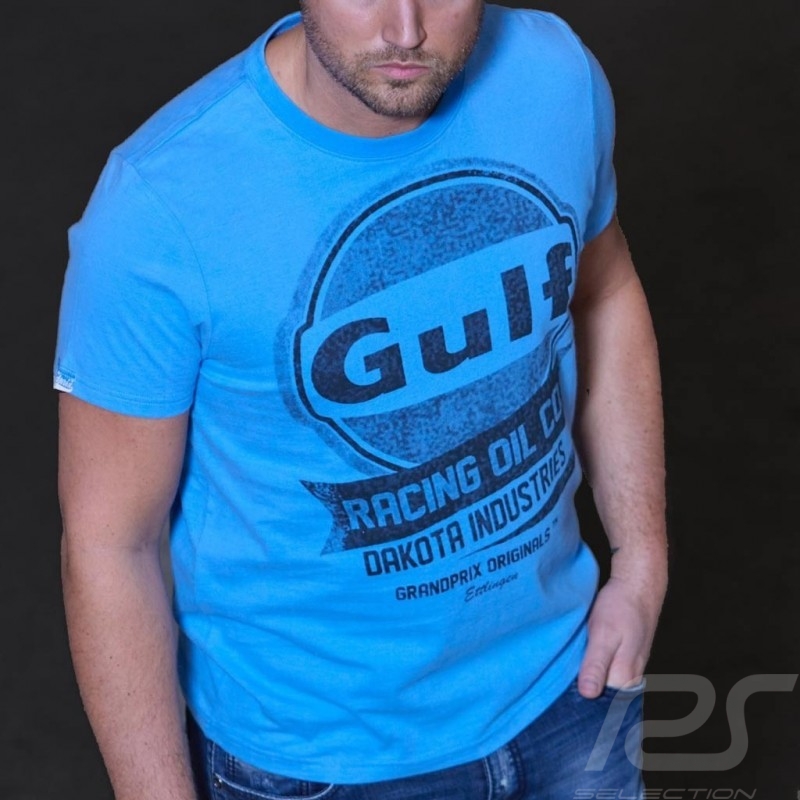 T-Shirt Gulf Oil Racing 50 Jahre cobaltblau - Herren