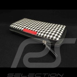 Porte-clé écusson Porsche cuir crème