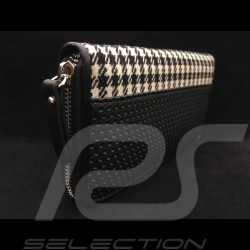 Porte-clé écusson Porsche cuir crème