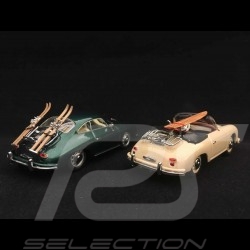 Duo Porsche 356 A " 70 Jahre Porsche " 1/43 Schuco 450256900 450255900