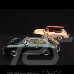 Duo Porsche 356 A " 70 ans Porsche " 1/43 Schuco 450256900 450255900