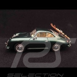 Porsche 356 A Coupé " 70 Years Porsche " Lago green skis 1/43 Schuco 450255900