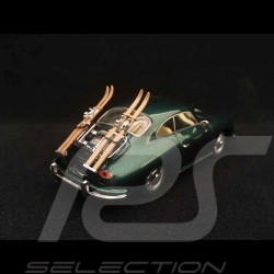 Porsche 356 A Coupé " 70 ans Porsche " Lago green skis 1/43 Schuco 450255900