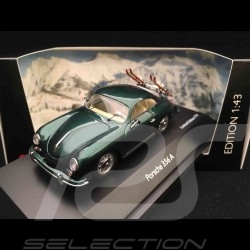 Porsche 356 A Coupé " 70 ans Porsche " Lago green skis 1/43 Schuco 450255900