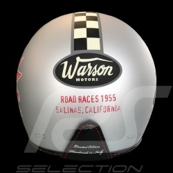 Casque de course vintage trois rayures