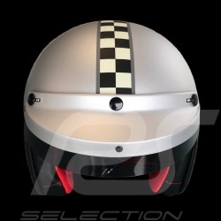 Casque de course vintage trois rayures