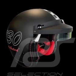 Casque de course vintage trois rayures