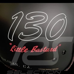 Helmet James Dean n° 130 Little Bastard black / checkered stripe