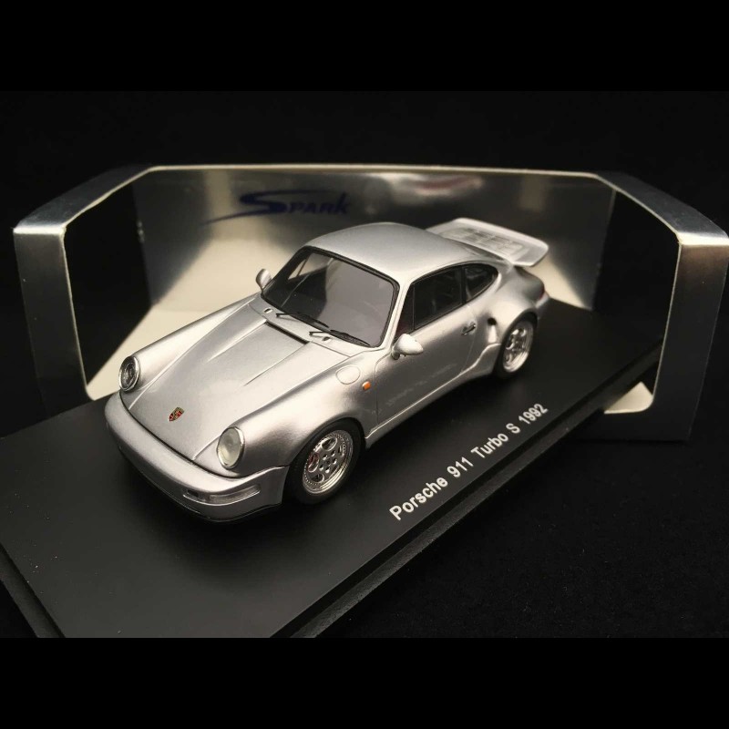 Porsche 911 type 964 Turbo S 1992 silver 1/43 Spark S2032