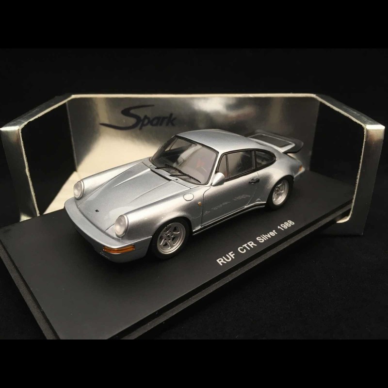 Miniature Spark S0703 – Porsche RUF CTR 1988 Gris, 1/43, Résine (occasion)