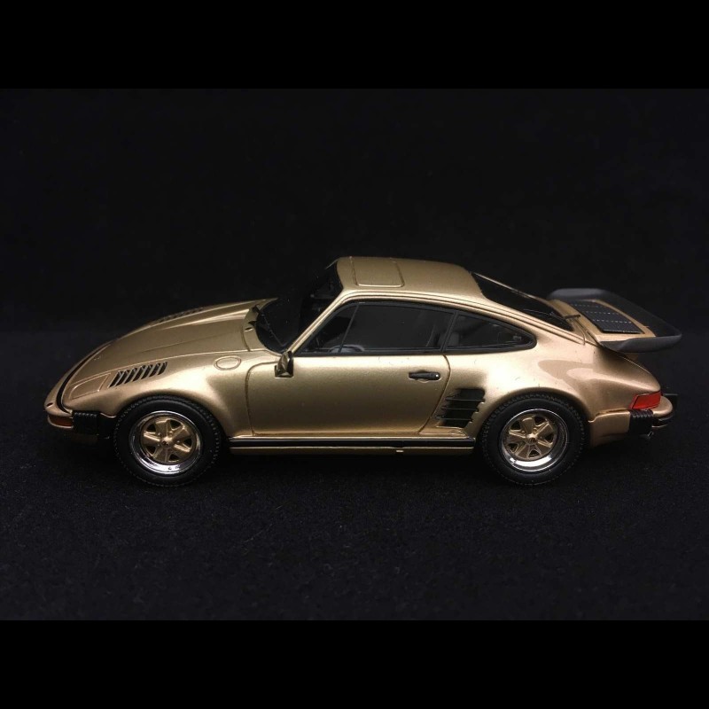 Porsche 911 Turbo 3.3 Flat nose 930 USA 1981 gold 1/43 Neo NEO43270