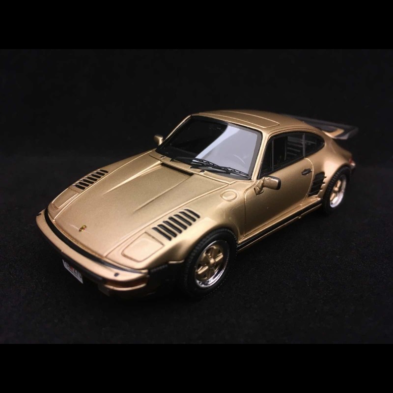 Porsche 911 Turbo 3.3 Flat nose 930 USA 1981 gold 1/43 Neo NEO43270