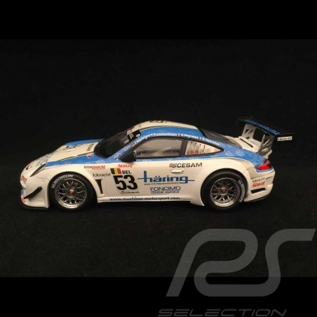 Porsche 911 type 997 GT3 R Spa 2010 n° 53 1/43 Minichamps 400108953 Vainqueur Winner Sieger