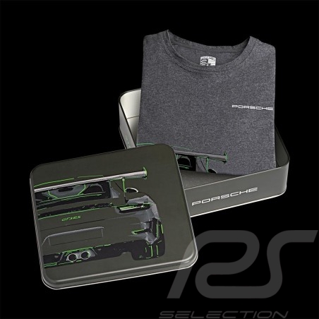 Munching Circle desire Porsche T-shirt 911 GT3 RS grey Collector box Limited Edition Porsche  WAP811J - men