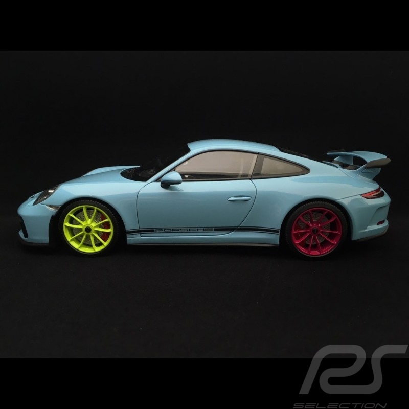 Porsche 911 type 991 GT3 1/18 Minichamps WAX02100034 bleu Gulf blue Gulfblau