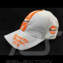 Casquette cap Gulf Vintage Grand Prix 1970 bleu gulf / orange