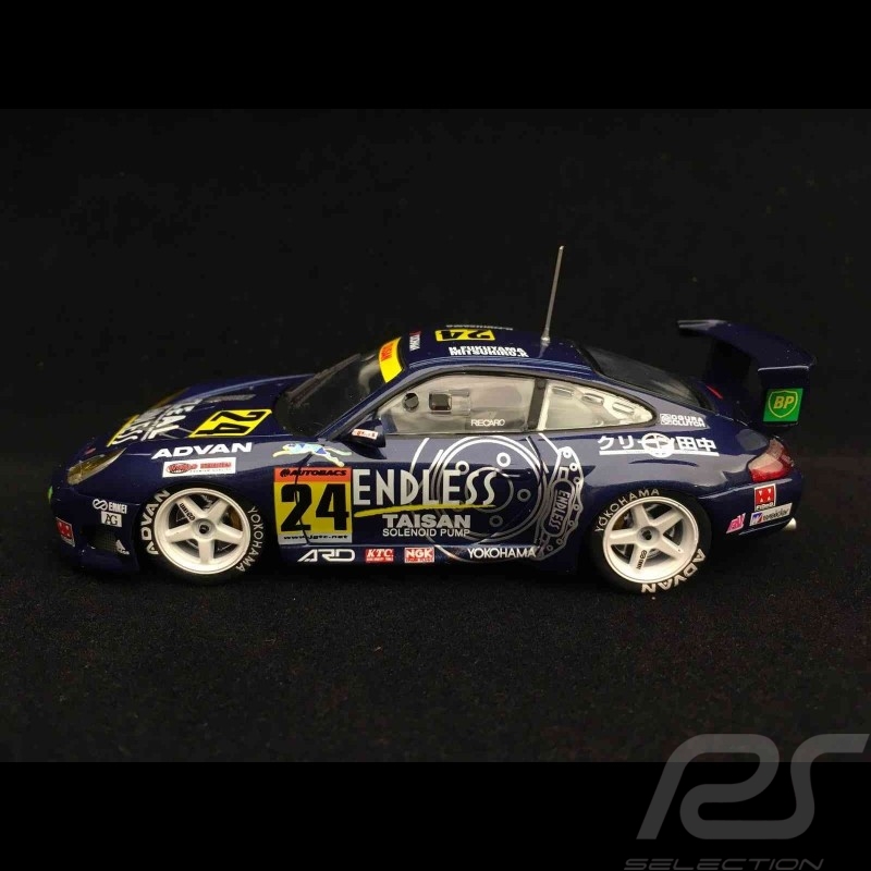 Porsche 911 GT3 R type 996 JGTC 2002 n° 24 Taisan Advan 1/43 Ebbro 370 vainqueur Winner Sieger 