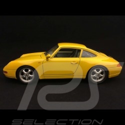 Porsche 911 typ 993 Carrera Coupé 1993 Speed gelb 1/18 Burago 3060