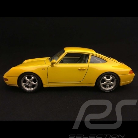 Porsche 911 type 993 Carrera Coupé 1993 Speed yellow 1/18 Burago 3060