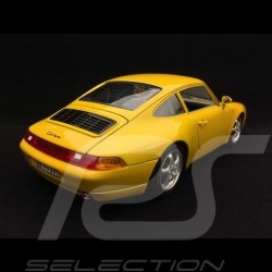 Porsche 911 typ 993 Carrera Coupé 1993 Speed gelb 1/18 Burago 3060