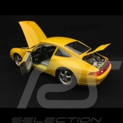 Porsche 911 typ 993 Carrera Coupé 1993 Speed gelb 1/18 Burago 3060