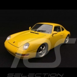 Porsche 911 typ 993 Carrera Coupé 1993 Speed gelb 1/18 Burago 3060