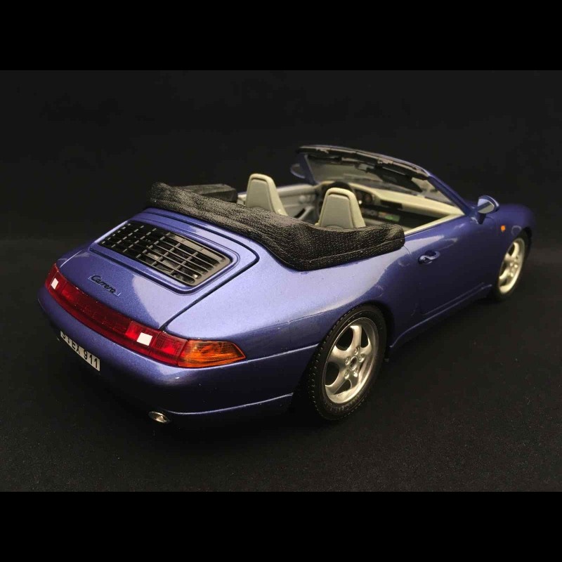 Porsche 911 type 993 Carrera Cabriolet 1993 Zenith blue 1/18