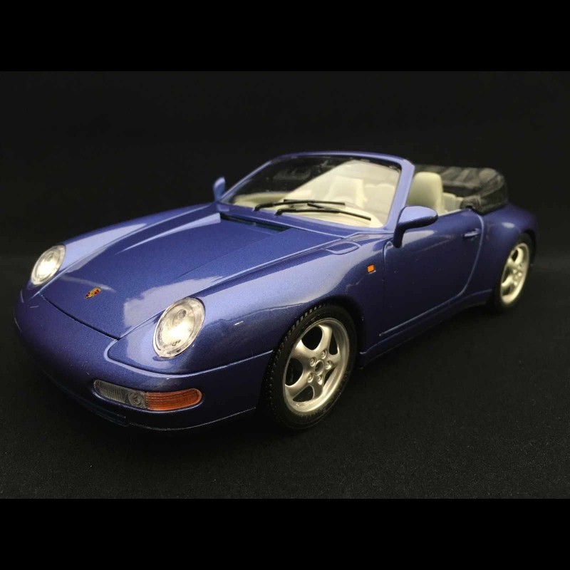 Porsche 911 type 993 Carrera Cabriolet 1993 Zenith blue 1/18