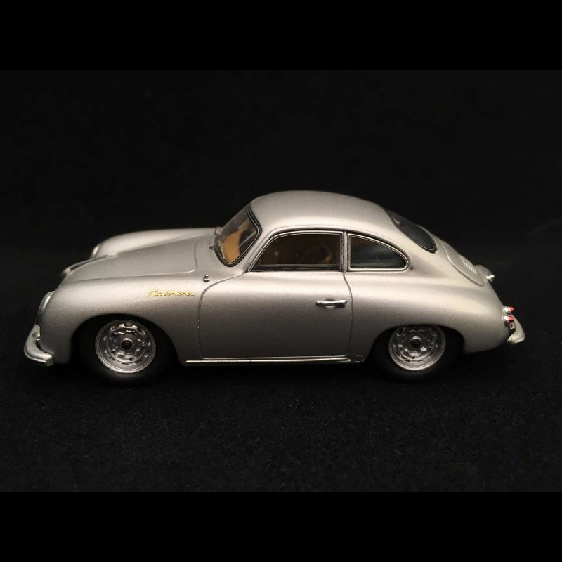 Porsche 356 A T1 1500 GS Carrera 1956 silver grey metallic 1/43 Spark S1356