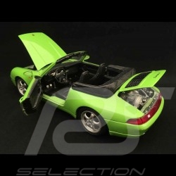 Porsche 911 type 993 Carrera Cabriolet 1994 light green 1/18 Burago 3040