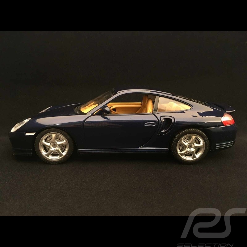 Porsche 911 type 996 Turbo 1999 bleu nuit 1/18 Burago 3367