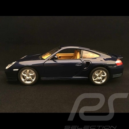 Porsche 911 typ 996 Turbo 1999 nachtblau 1/18 Burago 3367