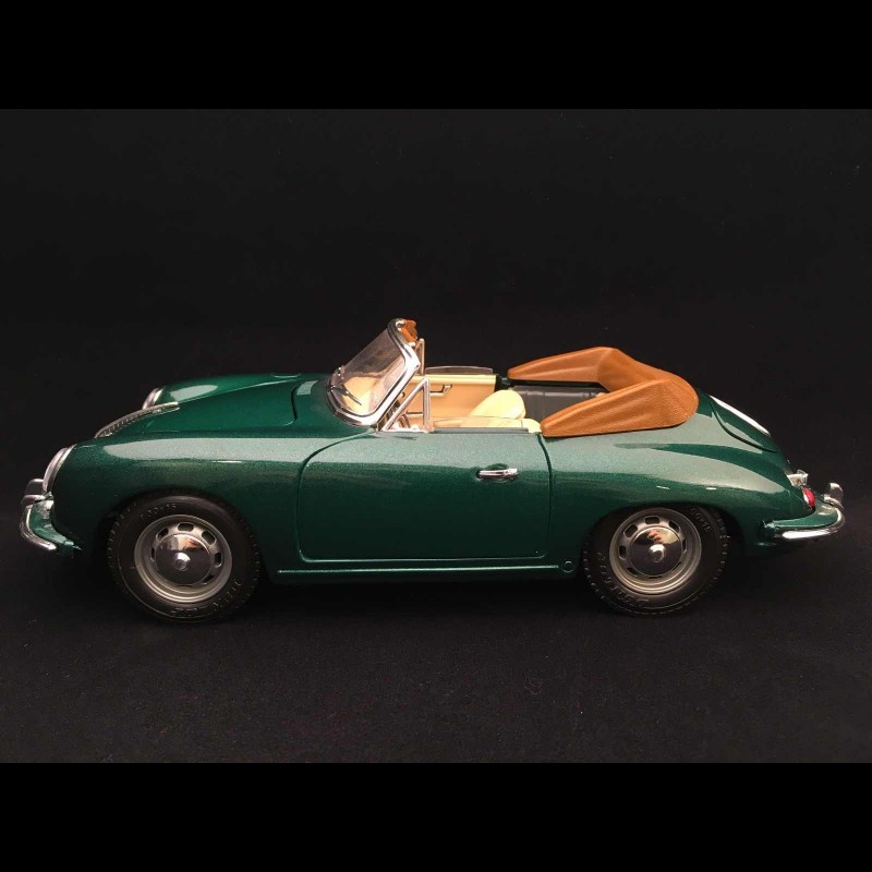 Porsche 356 B Cabriolet 1961 green 1/18 Burago 3051
