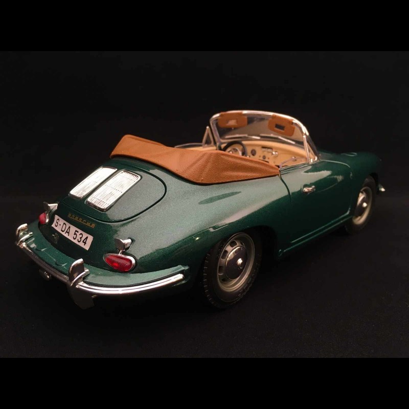 Porsche 356 B Cabriolet 1961 green 1/18 Burago 3051