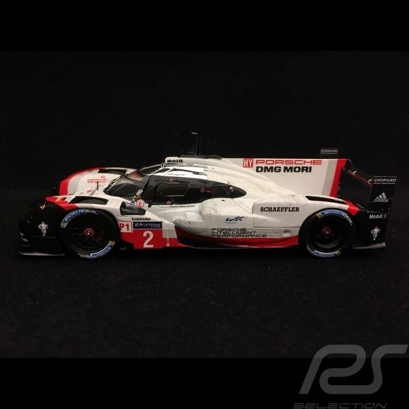 Porsche 919 Hybrid Le Mans 2017 n° 2 LMP1 finish line 1/43 Spark MAP0287317 Vainqueur Winner Sieger